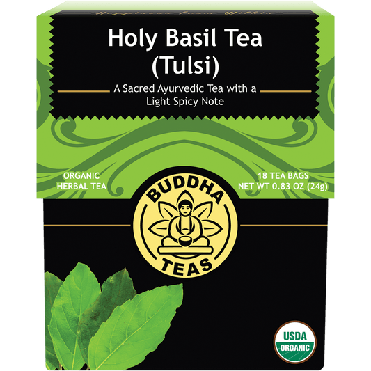Buddha Teas Organic Herbal Tea Bags Holy Basil Tea (Tulsi)