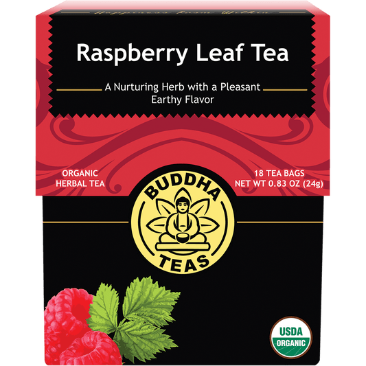 Buddha Teas Organic Herbal Tea Bags Raspberry Leaf Tea
