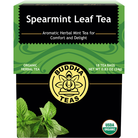 Buddha Teas Organic Herbal Tea Bags Spearmint Leaf Tea