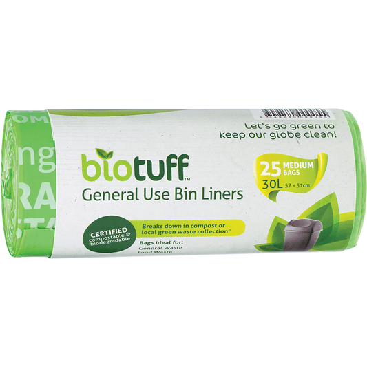 Biotuff General Use Bin Liners Medium 30L