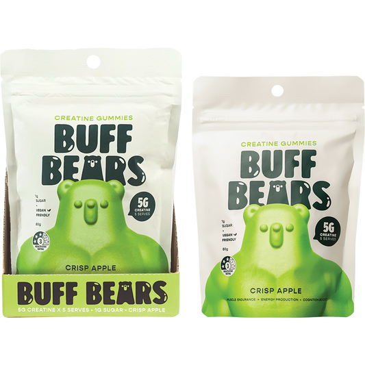 Buff Bears Creatine Gummies Crisp Apple - Box of 8