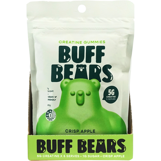 Buff Bears Creatine Gummies Crisp Apple - Box of 8