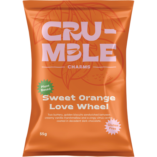 Crumble Charms Sweet Orange Love Wheel - Box of 8