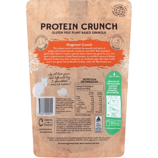 Coastal Crunch Protein Crunch Granola Gingernut Crunch
