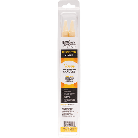 Harmony's Ear Candles Vegan Ear Candles Unscented 2pk