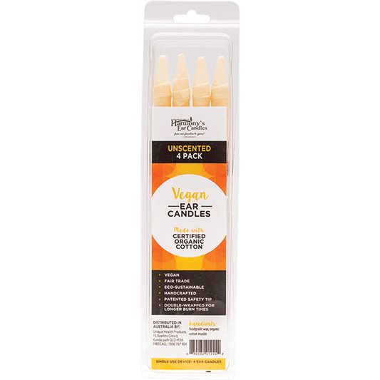 Harmony's Ear Candles Vegan Ear Candles Unscented 2pk
