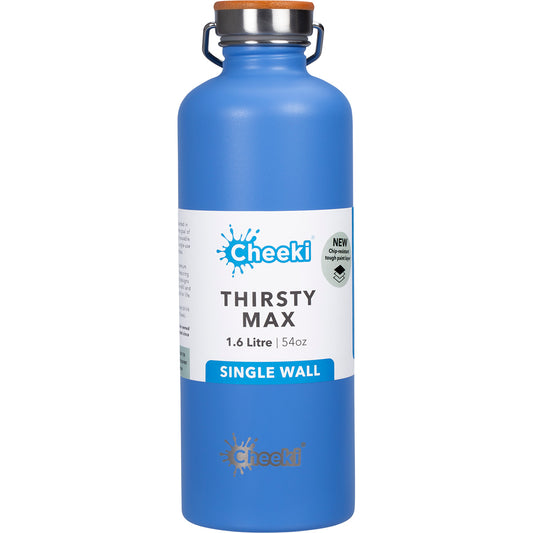 CHEEKI Stainless Steel Bottle Azure 'Thirsty Max' 1 x 1.6L