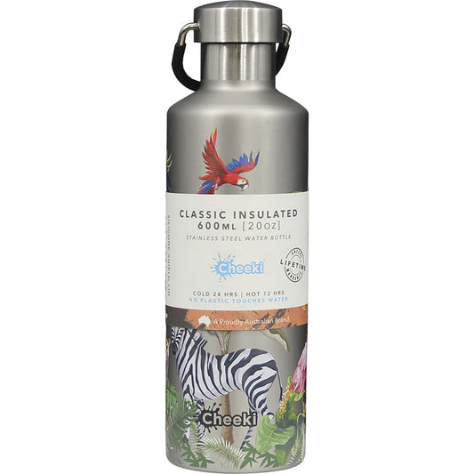 CHEEKI Stainless Steel Bottle Insulated 3D Jungle 1 x 600ml