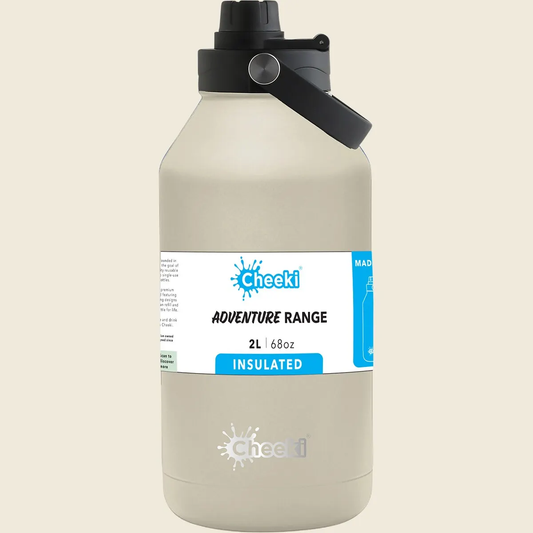 Cheeki Stainless Steel Bottle Adventure Insulated Sandstone