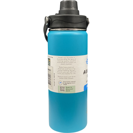 Cheeki Stainless Steel Bottle Adventure Insulated Aqua