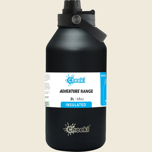Cheeki Stainless Steel Bottle Adventure Insulated Black