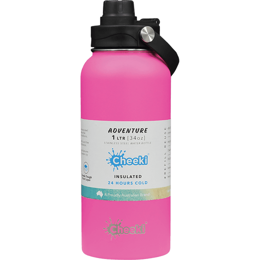 Cheeki Insulated Adventure Stainless Steel Bottle Magenta