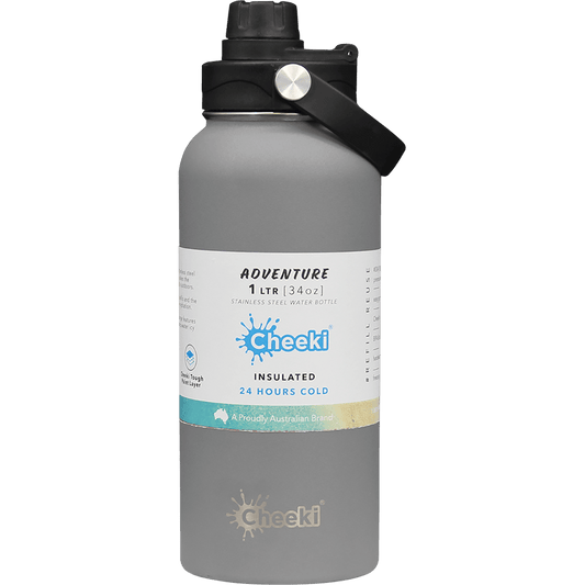 Cheeki Insulated Adventure Stainless Steel Bottle Slate