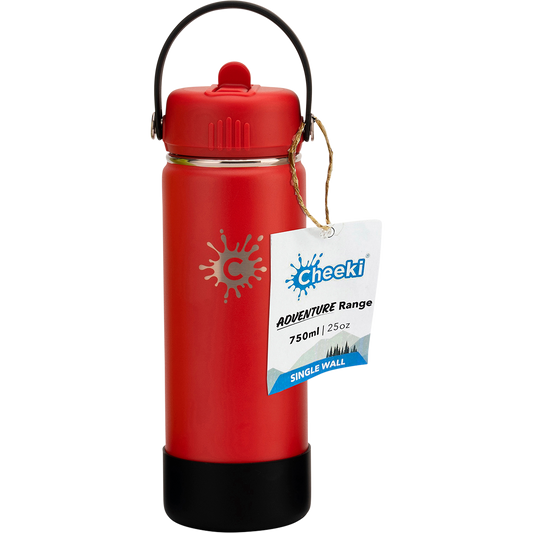 Cheeki Stainless Steel Bottle Adventure Ruby