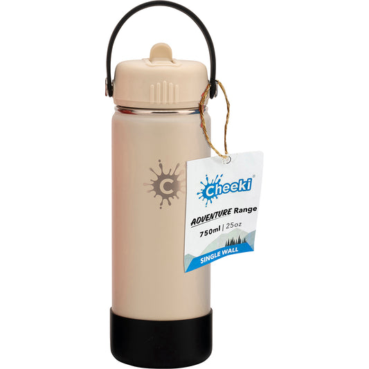 CHEEKI Stainless Steel Bottle Adventure Insulated Sandstone 1 x 750ml