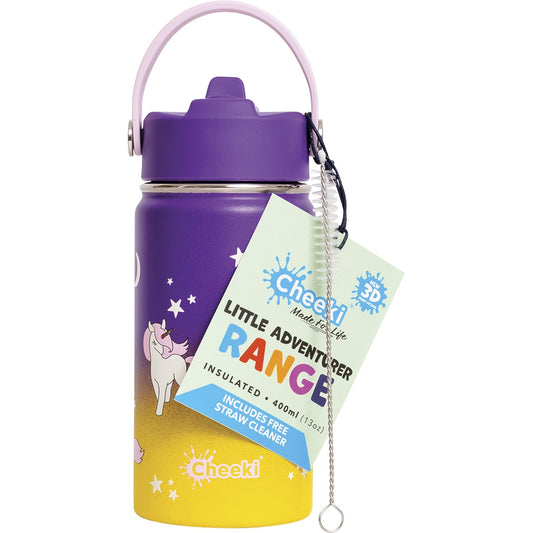 CHEEKI Kids Bottle Insulated Unicorn 1 x 400ml
