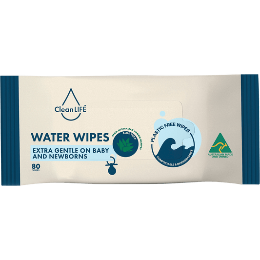 CleanLIFE Water Plastic Free Wipes Extra Gentle Baby and Newborns