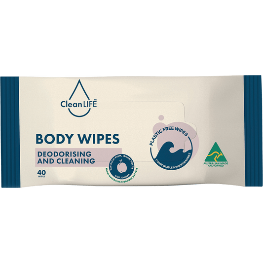 CleanLIFE Body Plastic Free Wipes Deodorising and Cleaning