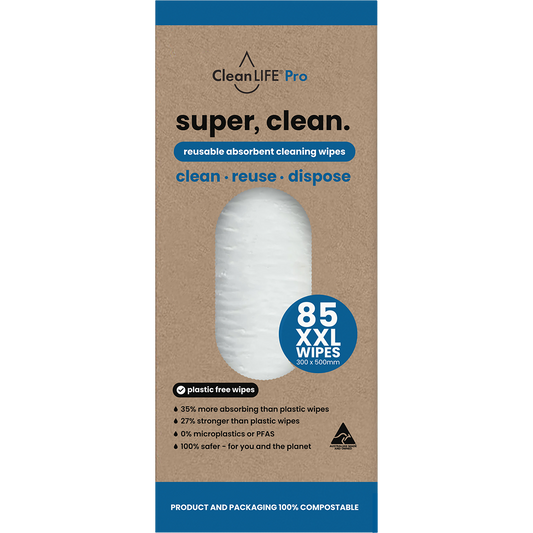 CleanLIFE Super Clean Reusable Absorbent Cleaning Wipes