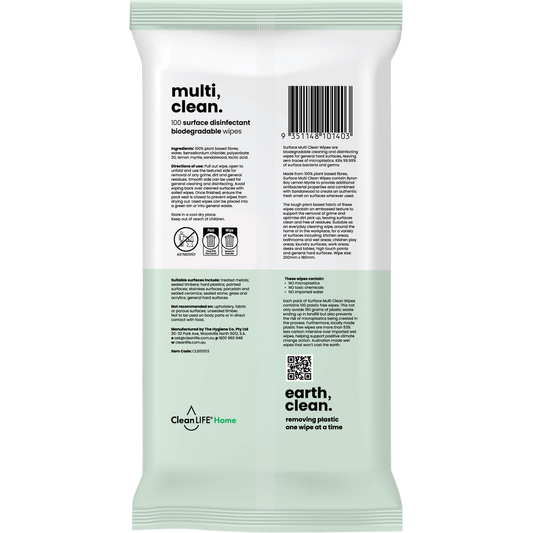 CleanLIFE Surface Multi Clean Wipes