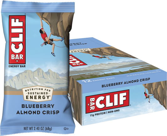 CLIF Energy Bar Blueberry Almond Crisp - Box of 12