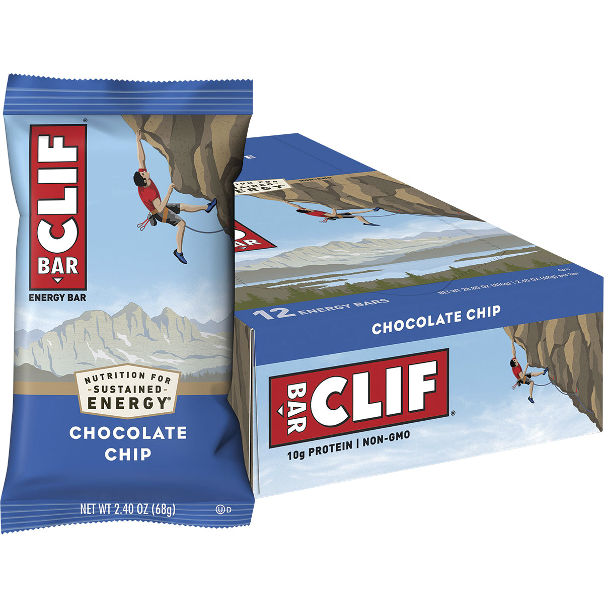 CLIF Energy Bar Chocolate Chip 12 x 68g