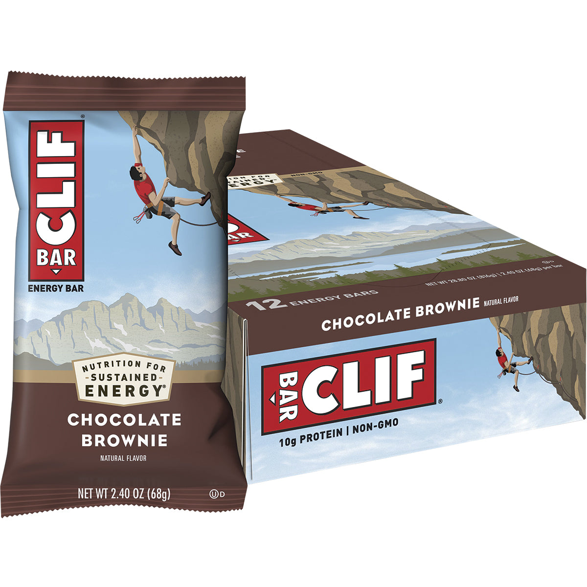CLIF Energy Bar Chocolate Brownie 12 x 68g