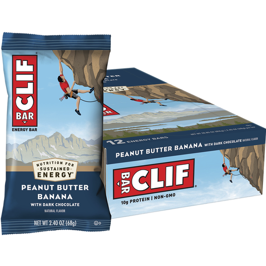 CLIF Energy Bar Peanut Butter Banana with Dark Chocolate - Box of 12