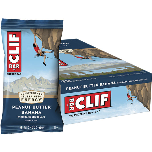 CLIF Energy Bar Peanut Butter Banana with Dark Chocolate 12 x 68g