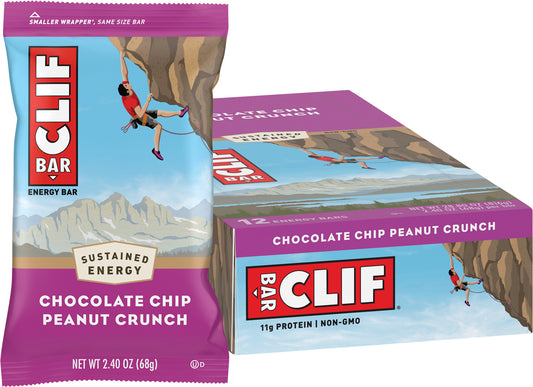 CLIF Energy Bar Chocolate Chip Peanut Crunch 12 x 68g