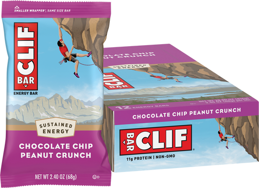 CLIF Energy Bar Chocolate Chip Peanut Crunch - Box of 12