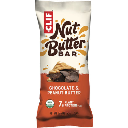 CLIF Nut Butter Bar Chocolate & Peanut Butter 12 x 50g