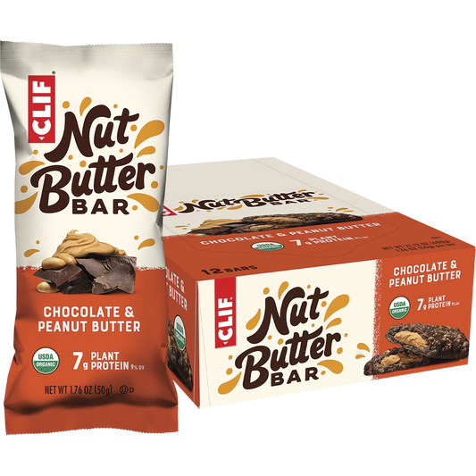 CLIF Nut Butter Bar Chocolate & Peanut Butter - Box of 12