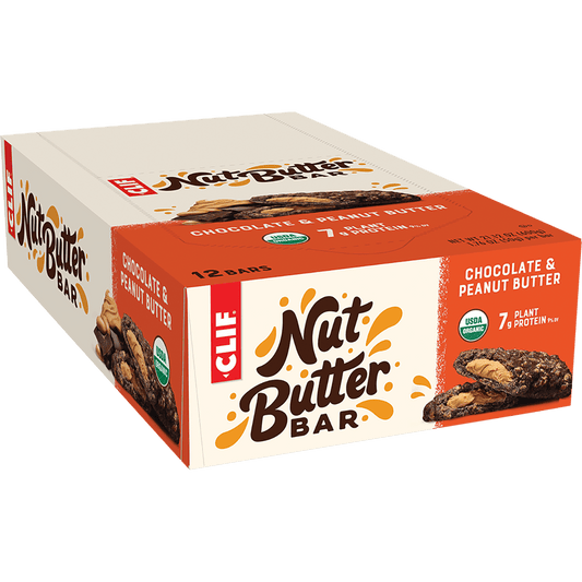 CLIF Nut Butter Bar Chocolate & Peanut Butter - Box of 12