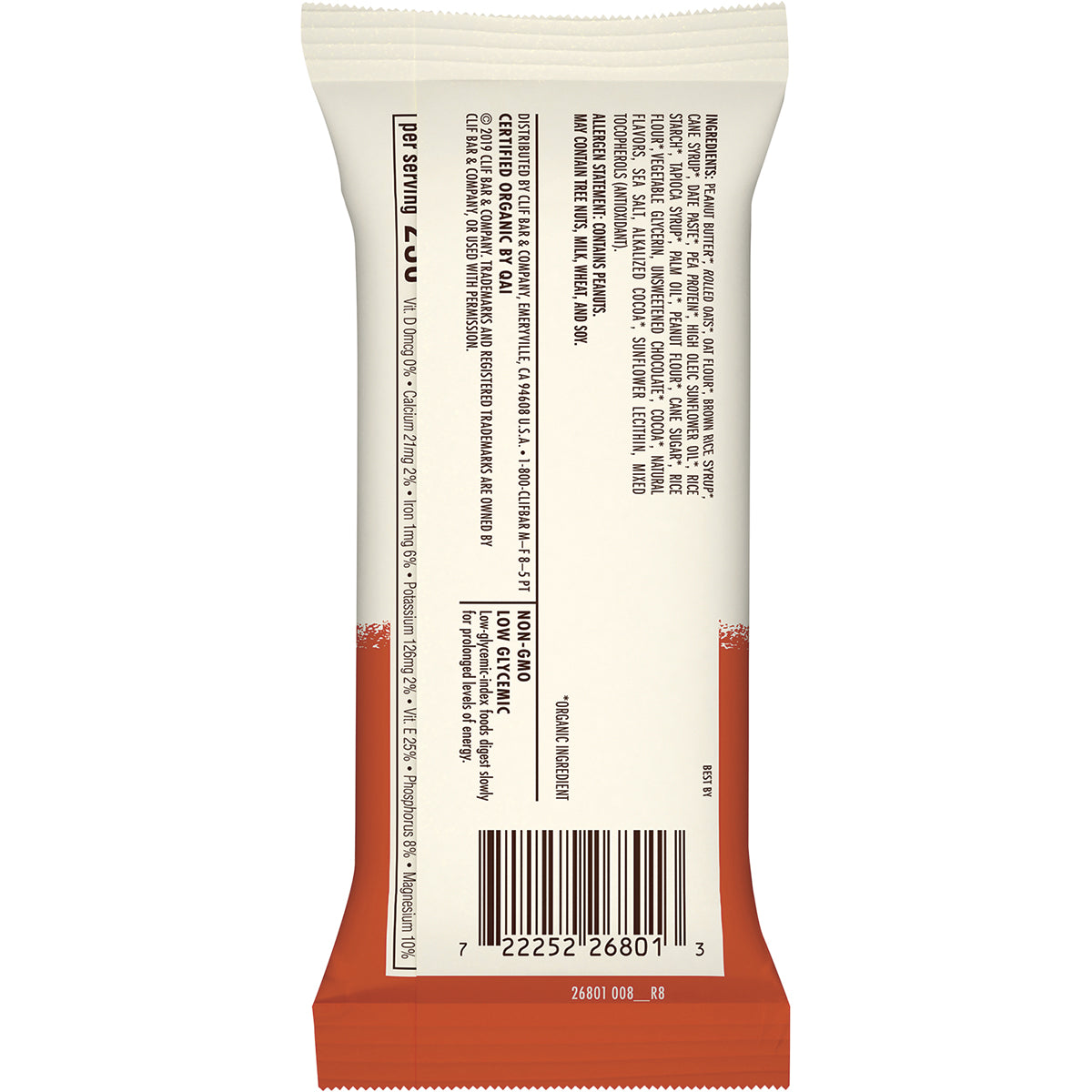 CLIF Nut Butter Bar Chocolate & Peanut Butter 12 x 50g