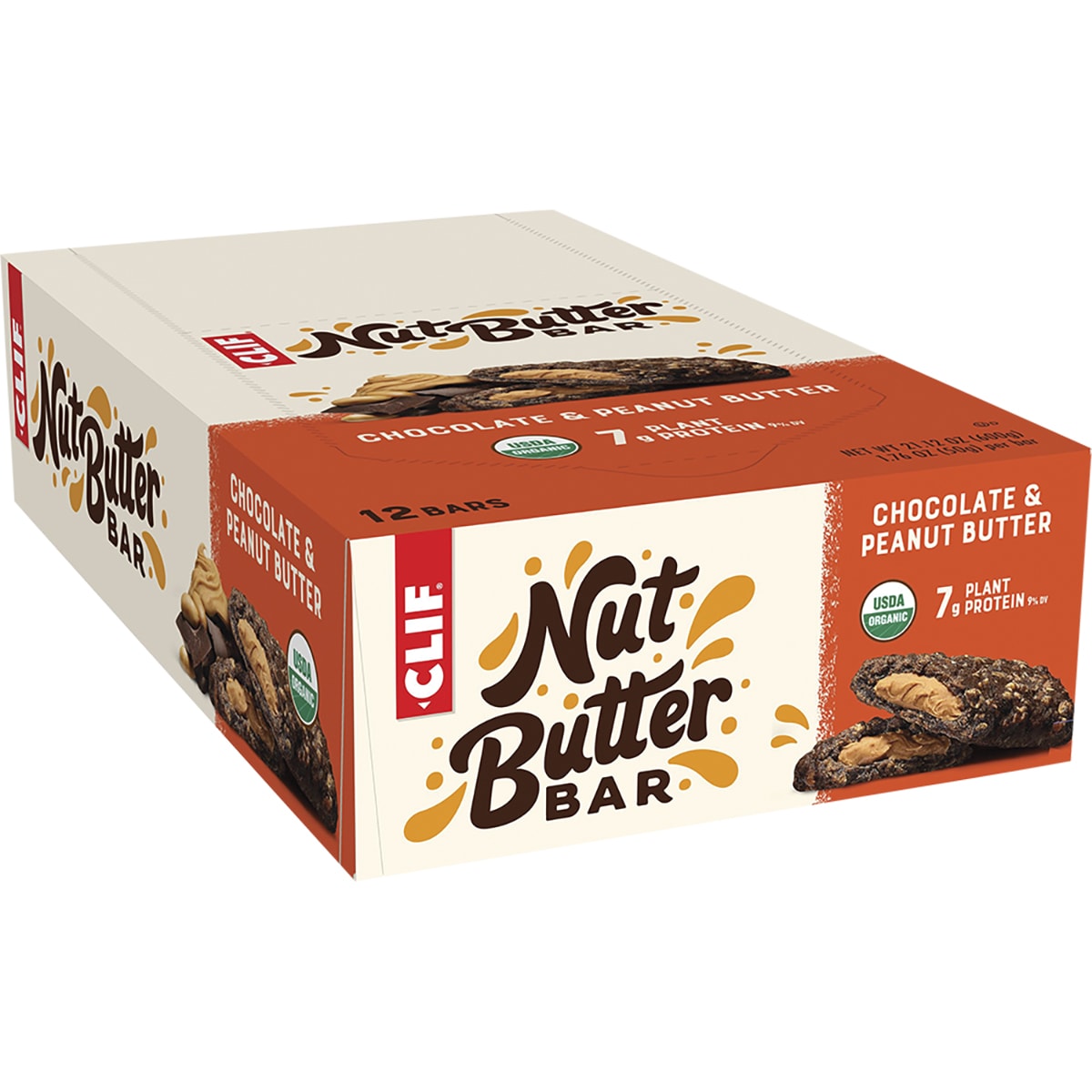 CLIF Nut Butter Bar Chocolate & Peanut Butter 12 x 50g