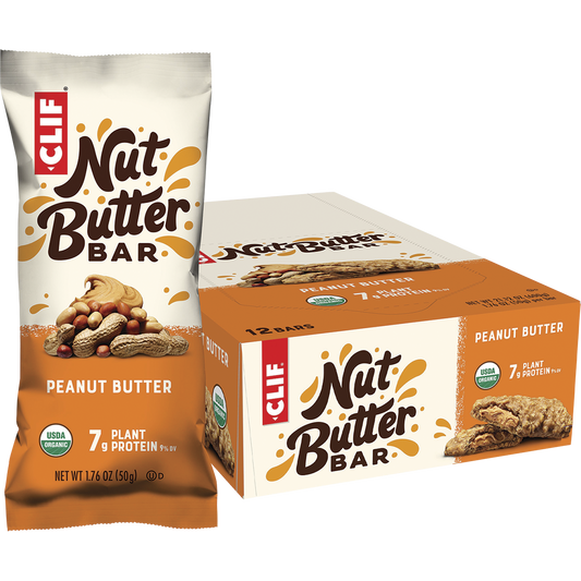 CLIF Nut Butter Bar Peanut Butter - Box of 12