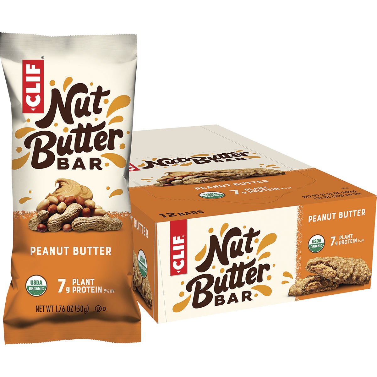 CLIF Nut Butter Bar Peanut Butter 12 x 50g
