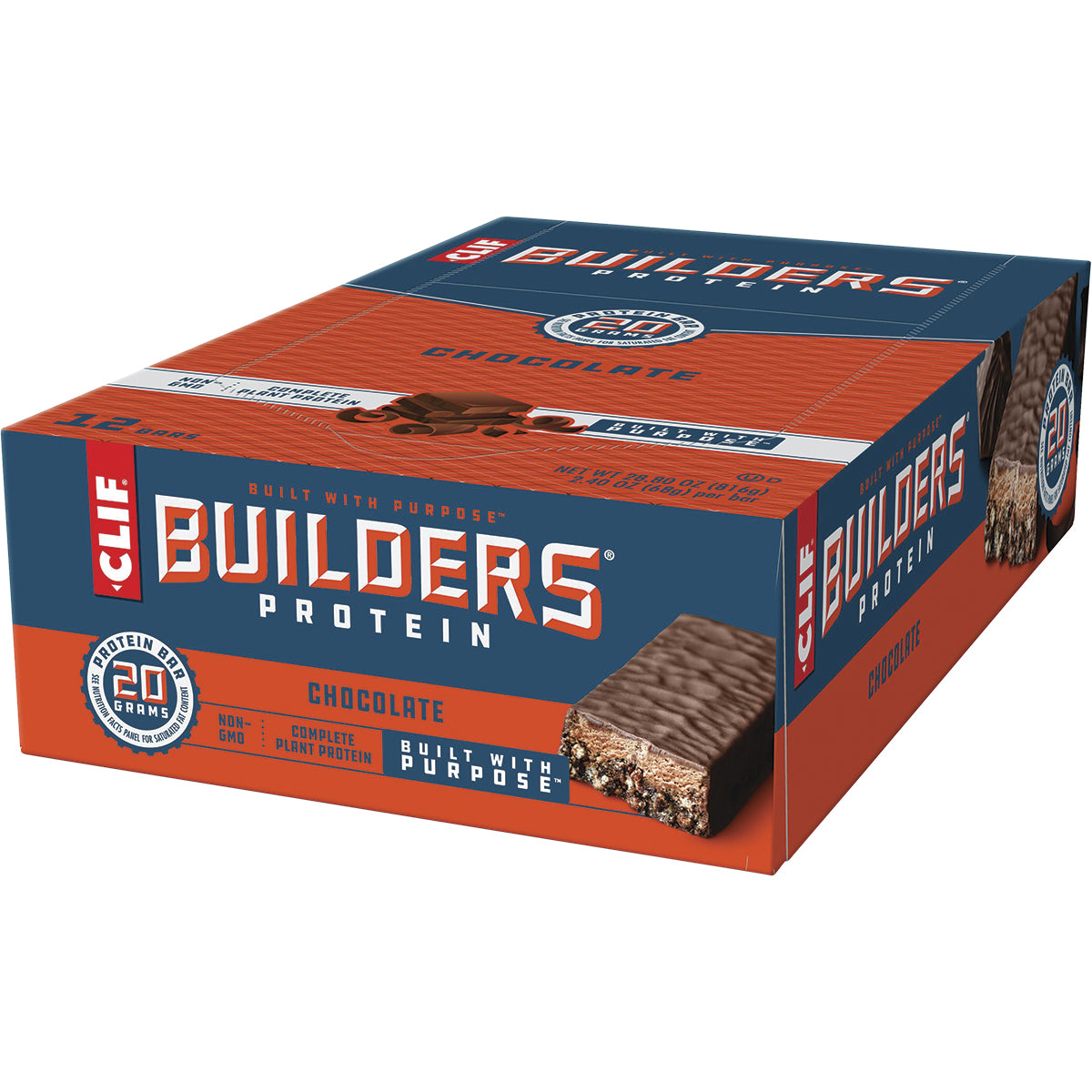 CLIF Builders Bar Chocolate 12 x 68g