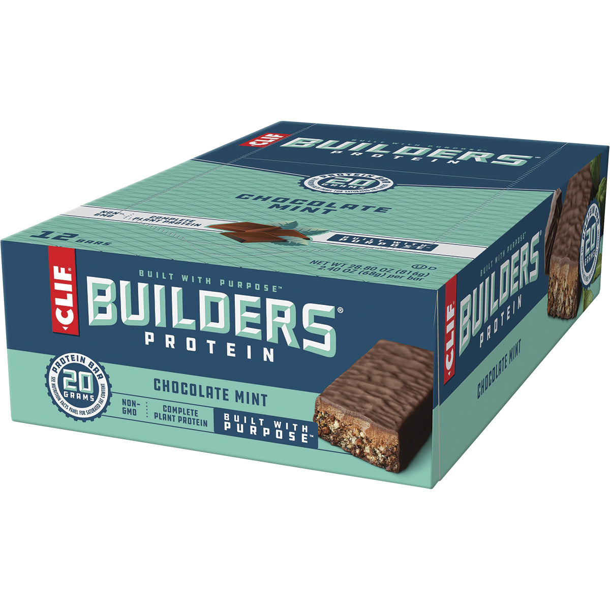 CLIF Builders Bar Chocolate Mint 12 x 68g
