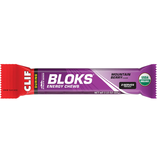 CLIF Bloks Energy Chews Mountain Berry - Box of 18