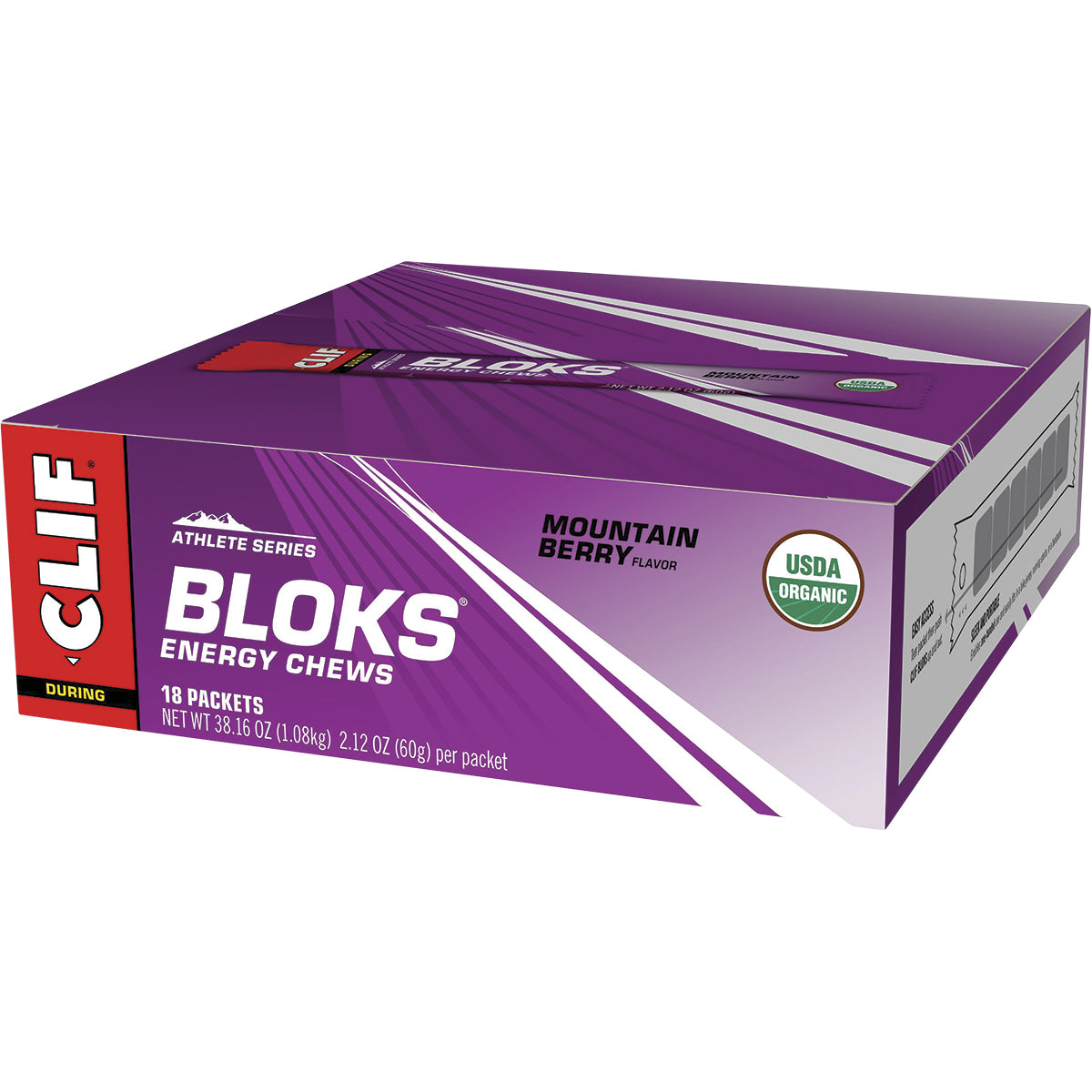 CLIF Bloks Energy Chews Mountain Berry 18 x 60g