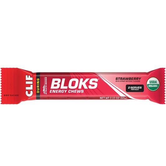 CLIF Bloks Energy Chews Strawberry - Box of 18