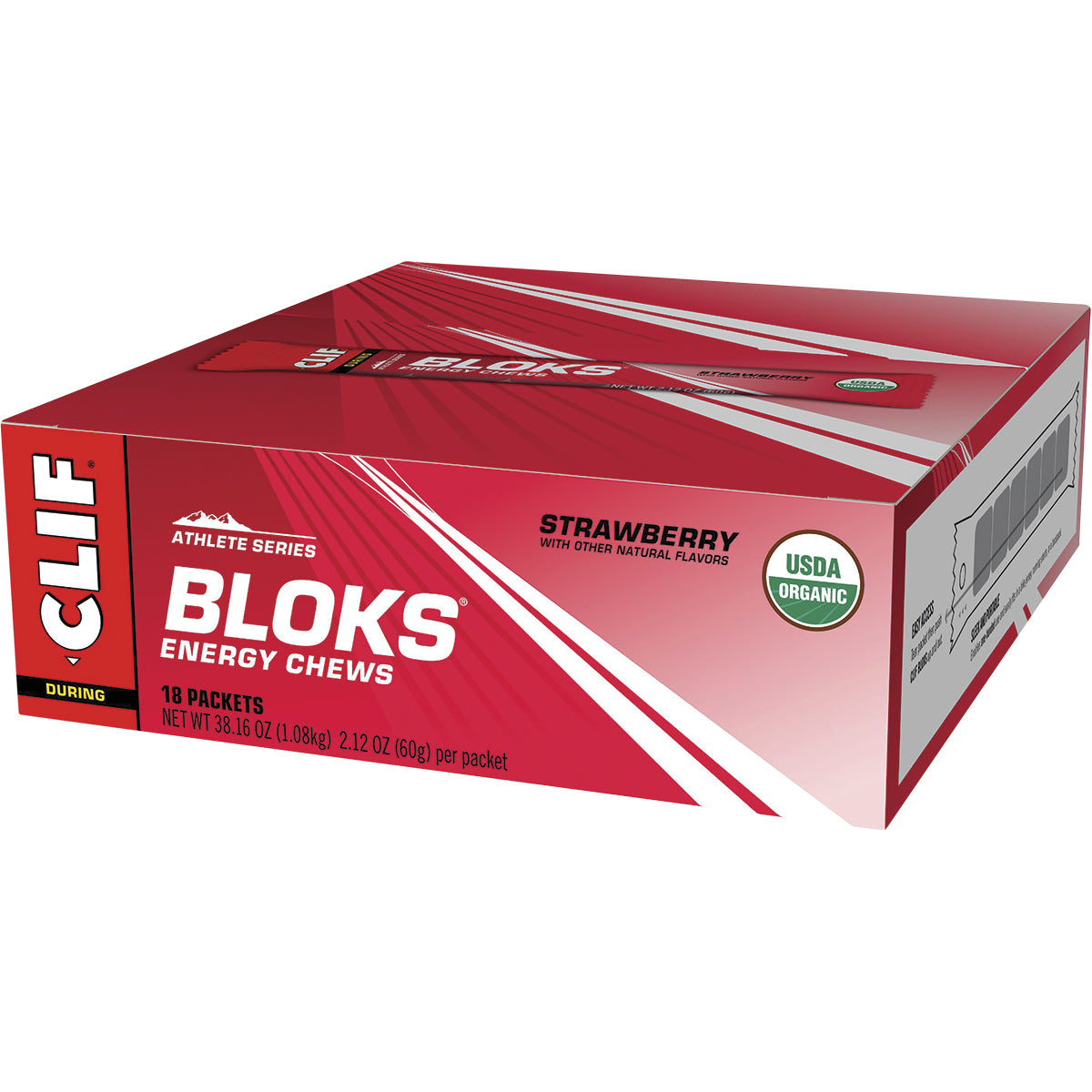 CLIF Bloks Energy Chews Strawberry 18 x 60g