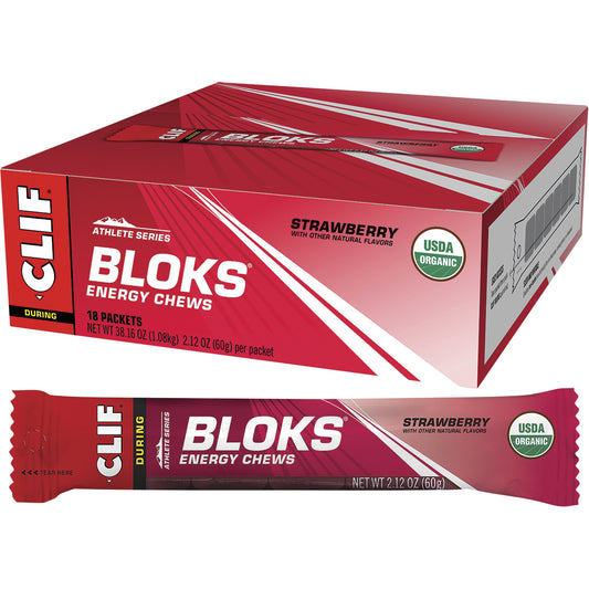 CLIF Bloks Energy Chews Strawberry 18 x 60g