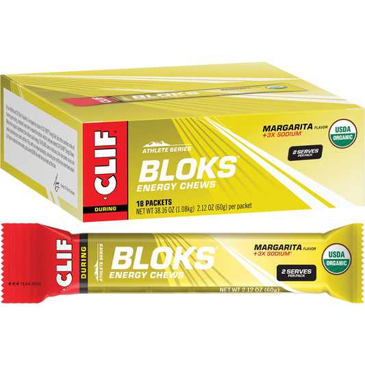CLIF Bloks Energy Chews Margarita 150mg Sodium - Box of 18