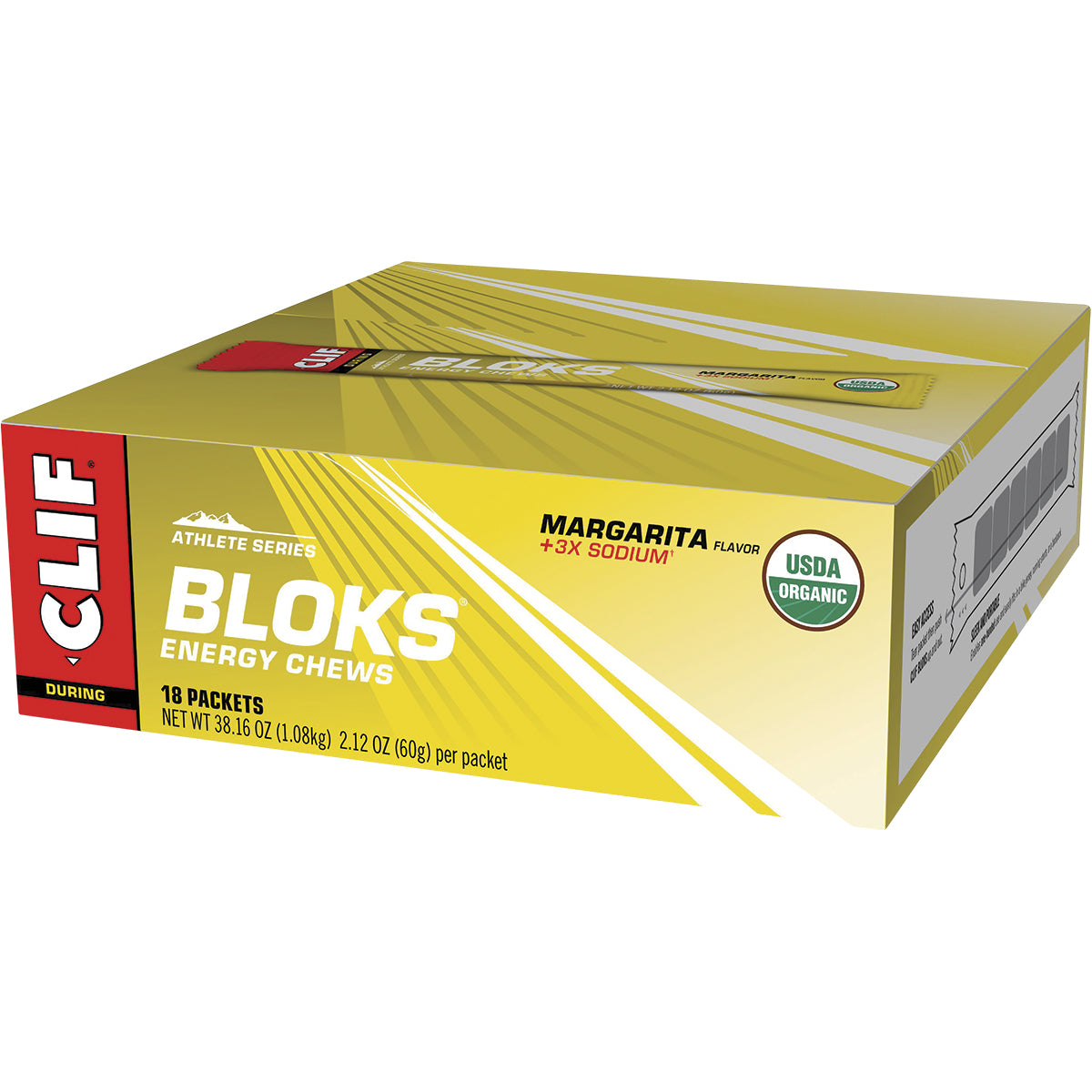 CLIF Bloks Energy Chews Margarita 150mg Sodium 18 x 60g