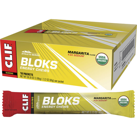 CLIF Bloks Energy Chews Margarita 150mg Sodium 18 x 60g