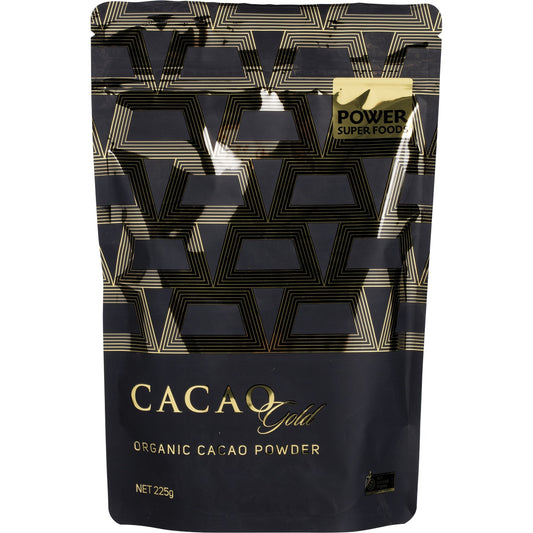 POWER SUPER FOODS Cacao Gold Powder Certified Organic 1 x 225g