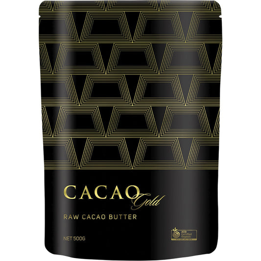 POWER SUPER FOODS Cacao Gold Butter Chunks Raw Certified Organic 1 x 500g
